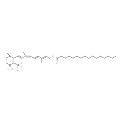 ChemSpider 2D Image | (9cis)-O~15~-Palmitoyl(4,4,18,18,18-~2~H_5_)retinol | C36H55D5O2