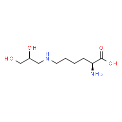 ChemSpider 2D Image | N~6~-(2,3-Dihydroxypropyl)-L-lysine | C9H20N2O4