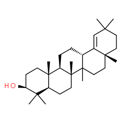 ChemSpider 2D Image | (3beta,14xi)-Olean-18-en-3-ol | C30H50O