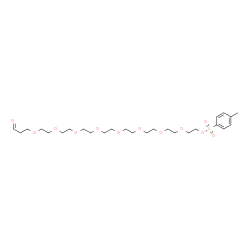 ChemSpider 2D Image | 27-Oxo-3,6,9,12,15,18,21,24-octaoxaheptacos-1-yl 4-methylbenzenesulfonate | C26H44O12S