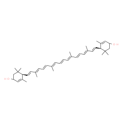 ChemSpider 2D Image | (6R,6'R)-4,4'-Didehydro-6,6'-dihydro-beta,beta-carotene-3,3'-diol | C40H56O2