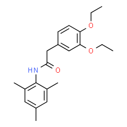 ChemSpider 2D Image | 2-(3,4-Diethoxyphenyl)-N-mesitylacetamide | C21H27NO3