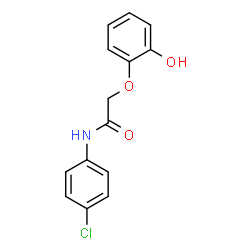 ChemSpider 2D Image | N-(4-Chlorophenyl)-2-(2-hydroxyphenoxy)acetamide | C14H12ClNO3