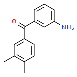 ChemSpider 2D Image | (3-Aminophenyl)(3,4-dimethylphenyl)methanone | C15H15NO