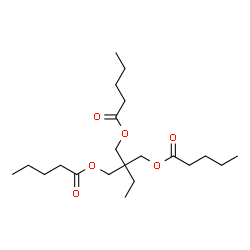 ChemSpider 2D Image | 2,2-Bis[(pentanoyloxy)methyl]butyl valerate | C21H38O6