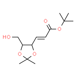 ChemSpider 2D Image | 2-Methyl-2-propanyl (2E)-2,3-dideoxy-4,5-O-isopropylidenehex-2-enonate | C13H22O5