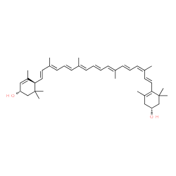 ChemSpider 2D Image | (3R,3'S,6'S,9cis)-4',5'-Didehydro-5',6'-dihydro-beta,beta-carotene-3,3'-diol | C40H56O2