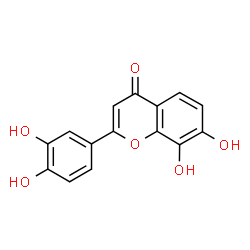 ChemSpider 2D Image | 2-(3,4-Dihydroxyphenyl)-7,8-dihydroxy-4H-chromen-4-one | C15H10O6