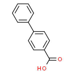 ChemSpider 2D Image | 4-Phenylbenzoic Acid | C13H10O2