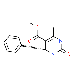 ChemSpider 2D Image | Ethyl (4R)-6-methyl-2-oxo-4-phenyl-1,2,3,4-tetrahydro-5-pyrimidinecarboxylate | C14H16N2O3