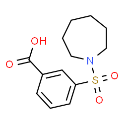 ChemSpider 2D Image | 3-(1-Azepanylsulfonyl)benzoic acid | C13H17NO4S