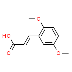 ChemSpider 2D Image | 2,5-Dimethoxycinnamic acid | C11H12O4