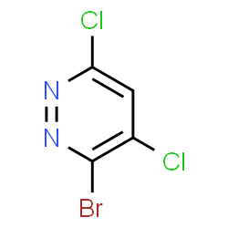ChemSpider 2D Image | 3-Bromo-4,6-dichloropyridazine | C4HBrCl2N2