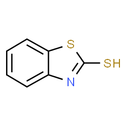ChemSpider 2D Image | 2-Mercaptobenzothiazole | C7H5NS2