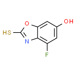 ChemSpider 2D Image | 4-Fluoro-2-sulfanyl-1,3-benzoxazol-6-ol | C7H4FNO2S