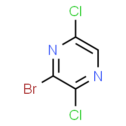 ChemSpider 2D Image | 3-Bromo-2,5-dichloropyrazine | C4HBrCl2N2