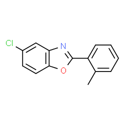 ChemSpider 2D Image | 5-chloro-2-o-tolyl-benzooxazole | C14H10ClNO