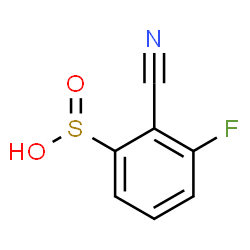 ChemSpider 2D Image | 2-Cyano-3-fluorobenzenesulfinic acid | C7H4FNO2S