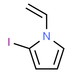ChemSpider 2D Image | 2-Iodo-1-vinyl-1H-pyrrole | C6H6IN