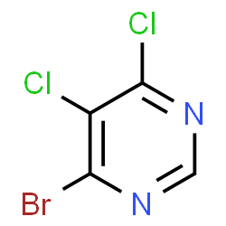ChemSpider 2D Image | 4-Bromo-5,6-dichloropyrimidine | C4HBrCl2N2
