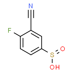 ChemSpider 2D Image | 3-Cyano-4-fluorobenzenesulfinic acid | C7H4FNO2S
