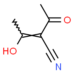 ChemSpider 2D Image | (2E)-2-Acetyl-3-hydroxy-2-butenenitrile | C6H7NO2