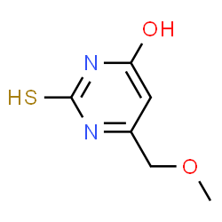 ChemSpider 2D Image | 6-Methoxymethyl-2-thiouracil | C6H8N2O2S