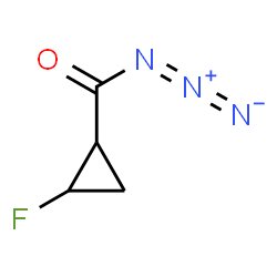 ChemSpider 2D Image | 2-Fluorocyclopropanecarbonyl azide | C4H4FN3O