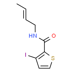 ChemSpider 2D Image | N-[(2E)-2-Buten-1-yl]-3-iodo-2-thiophenecarboxamide | C9H10INOS