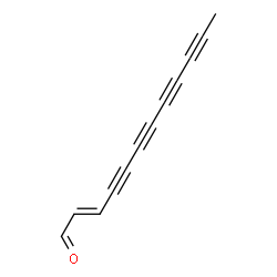 ChemSpider 2D Image | (2E)-2-Dodecene-4,6,8,10-tetraynal | C12H6O