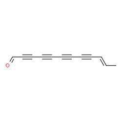 ChemSpider 2D Image | (10E)-10-Dodecene-2,4,6,8-tetraynal | C12H6O