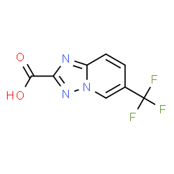 ChemSpider 2D Image | 6-(Trifluoromethyl)[1,2,4]triazolo[1,5-a]pyridine-2-carboxylic acid | C8H4F3N3O2