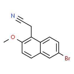 ChemSpider 2D Image | (6-Bromo-2-methoxy-1-naphthyl)acetonitrile | C13H10BrNO