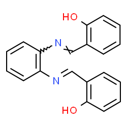 ChemSpider 2D Image | 2,2'-{1,2-Phenylenebis[nitrilo(E)methylylidene]}diphenol | C20H16N2O2