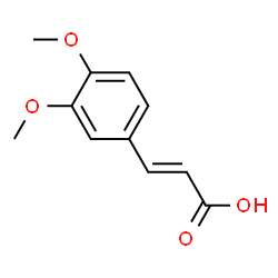 ChemSpider 2D Image | (2E)-3-(3,4-Dimethoxyphenyl)acrylic acid | C11H12O4