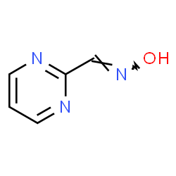 ChemSpider 2D Image | (E)-N-Hydroxy-1-(2-pyrimidinyl)methanimine | C5H5N3O