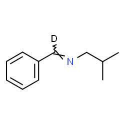 ChemSpider 2D Image | (E)-N-Isobutyl-1-phenyl(~2~H)methanimine | C11H14DN