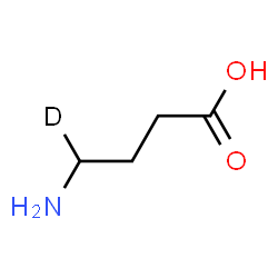 ChemSpider 2D Image | 4-Amino(4-~2~H_1_)butanoic acid | C4H8DNO2