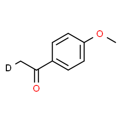 ChemSpider 2D Image | 1-(4-Methoxyphenyl)(2-~2~H_1_)ethanone | C9H9DO2