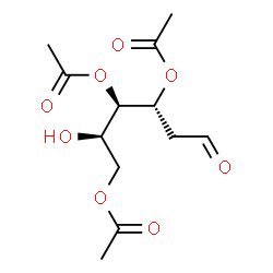 ChemSpider 2D Image | 3,4,6-Tri-O-acetyl-2-deoxy-D-arabino-hexose | C12H18O8