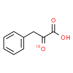 ChemSpider 2D Image | 2-(~18~O)Oxo-3-phenylpropanoic acid | C9H8O218O