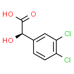 ChemSpider 2D Image | (2R)-(3,4-Dichlorophenyl)(hydroxy)acetic acid | C8H6Cl2O3