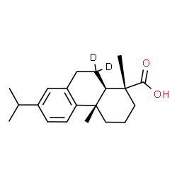 ChemSpider 2D Image | (6,6-~2~H_2_)Abieta-8,11,13-trien-18-oic acid | C20H26D2O2