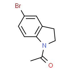 ChemSpider 2D Image | 1-acetyl-5-bromoindoline | C10H10BrNO