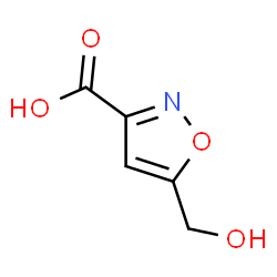 ChemSpider 2D Image | 5-(Hydroxymethyl)-3-isoxazolecarboxylic acid | C5H5NO4
