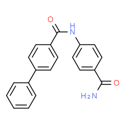 ChemSpider 2D Image | N-(4-Carbamoylphenyl)-4-biphenylcarboxamide | C20H16N2O2
