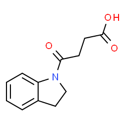 ChemSpider 2D Image | 4-(indolin-1-yl)-4-oxobutanoic acid | C12H13NO3