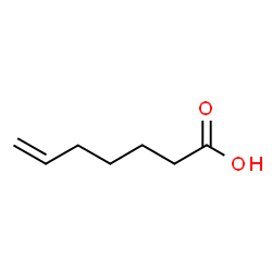 ChemSpider 2D Image | 6-Heptenoic acid | C7H12O2