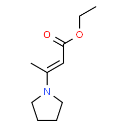 ChemSpider 2D Image | Ethyl (E)-3-pyrrolidinocrotonate | C10H17NO2