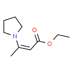 ChemSpider 2D Image | ETHYL 3-PYRROLIDINOCROTONATE | C10H17NO2